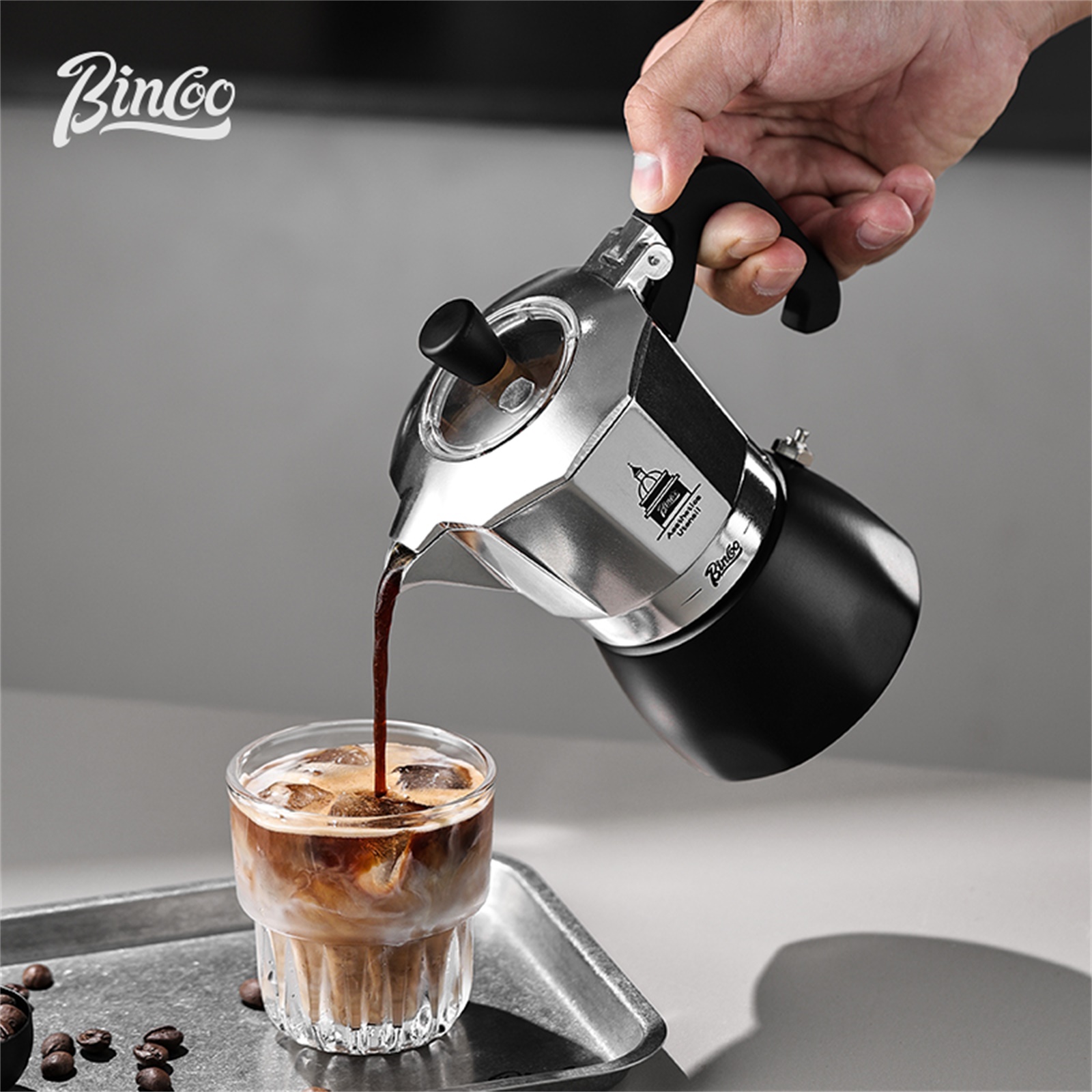 Coffee Equipment For Home - BINCOO Pote Moka de Válvula Dupla,