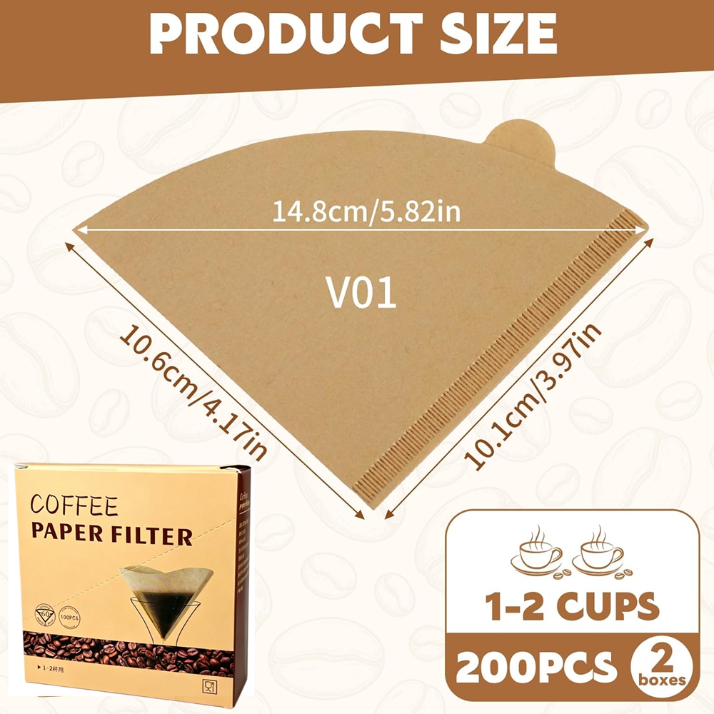 Filtros de Café em Cone, Pacot - Coffee Equipment For Home avaliação e preço