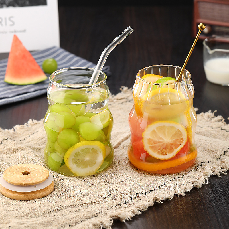 Copo de Vidro de 500ml com Can - Bean Hopper Lid avaliação e preço